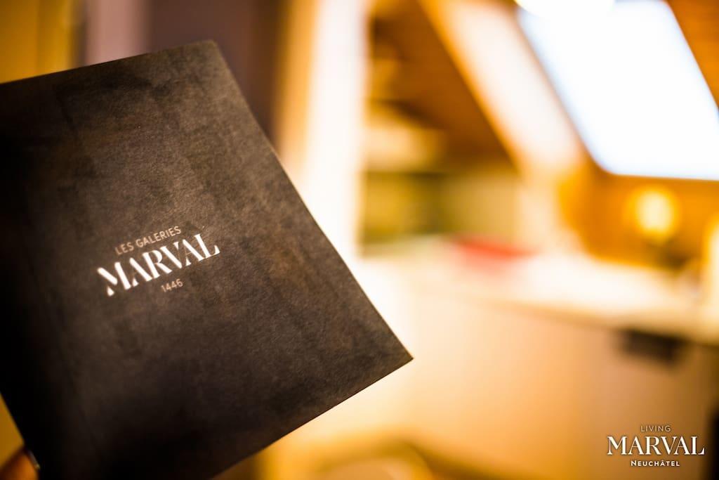 Les Galeries Marval Aparthotel Neuchâtel Szoba fotó